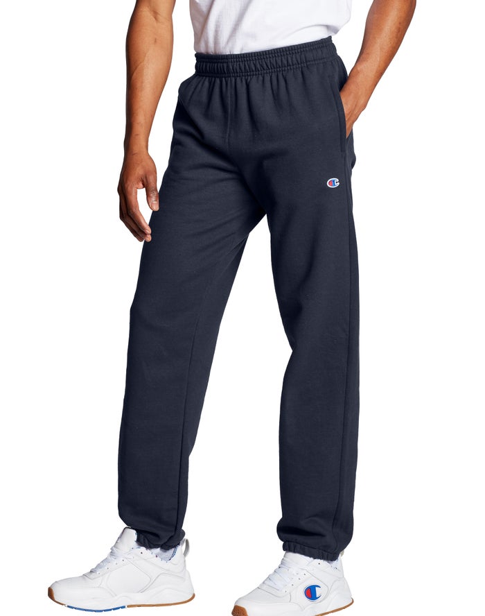 Champion Powerblend Fleece Relaxed Bottom Erkek Pantolon Lacivert ( ORLQET168 )